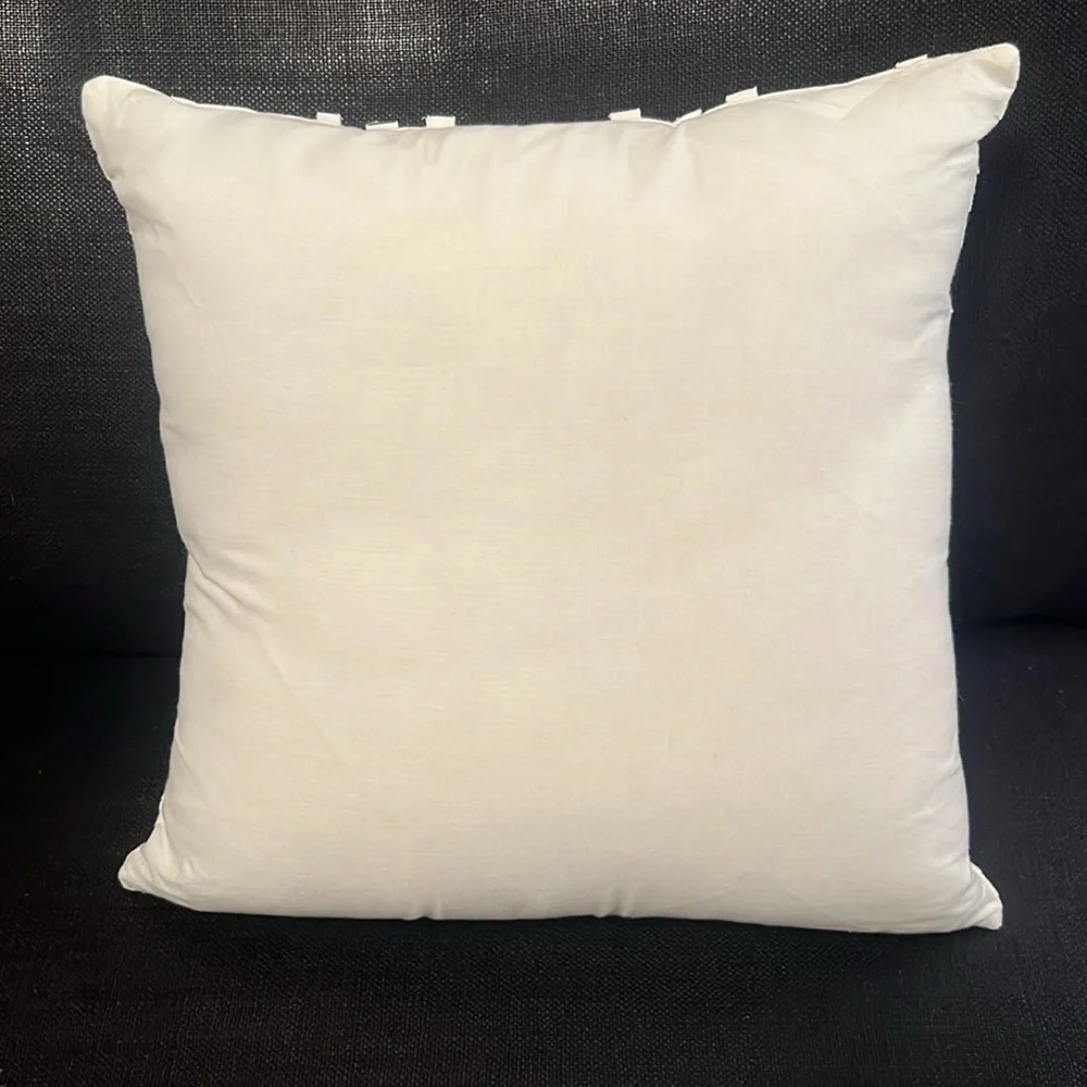 Cynthia Rowley Textured Cotton Throw Pillow White 16x16